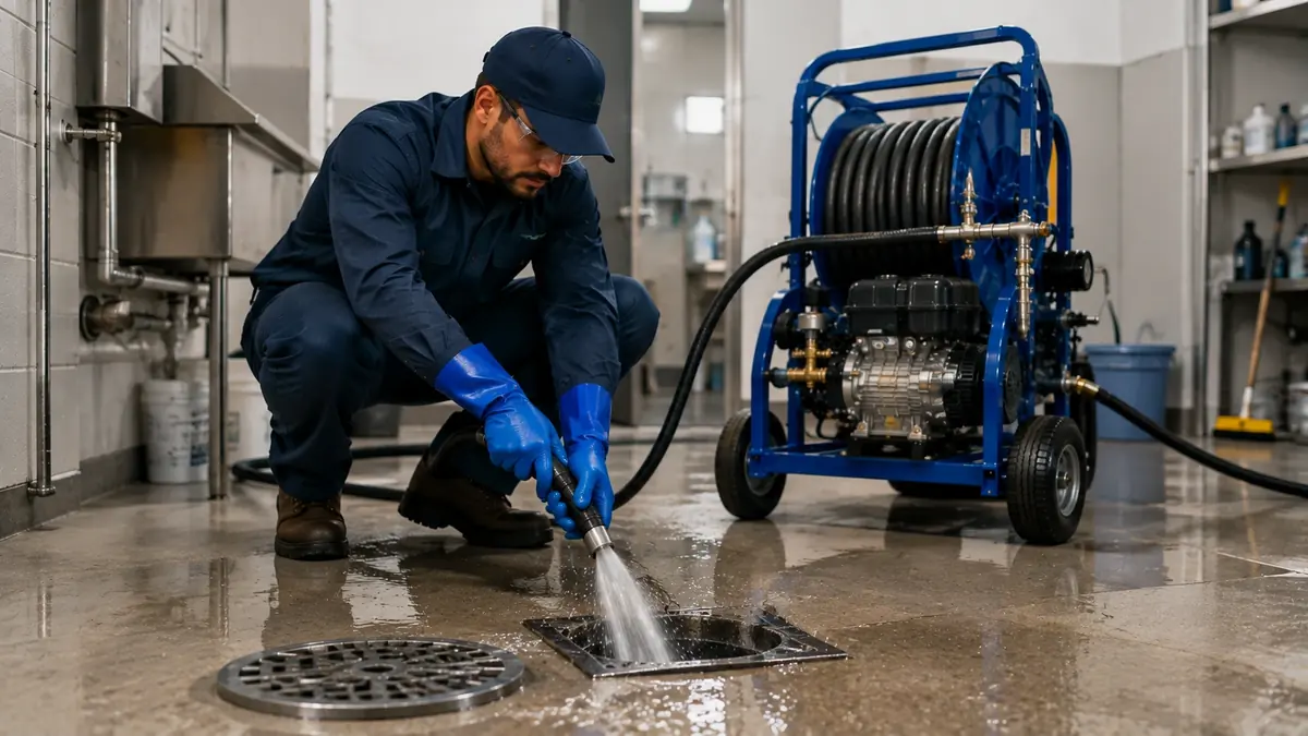 Floor Drain Hydro Jet Cleaning in Nipomo