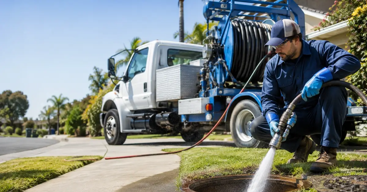 Hydro jet sewer cleaning Nipomo