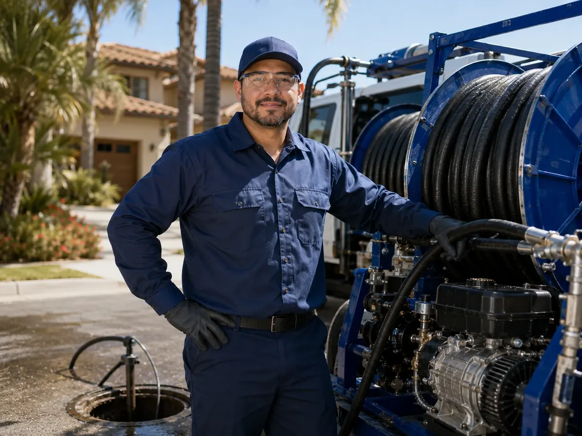 Hydro jet sewer cleaning in Nipomo