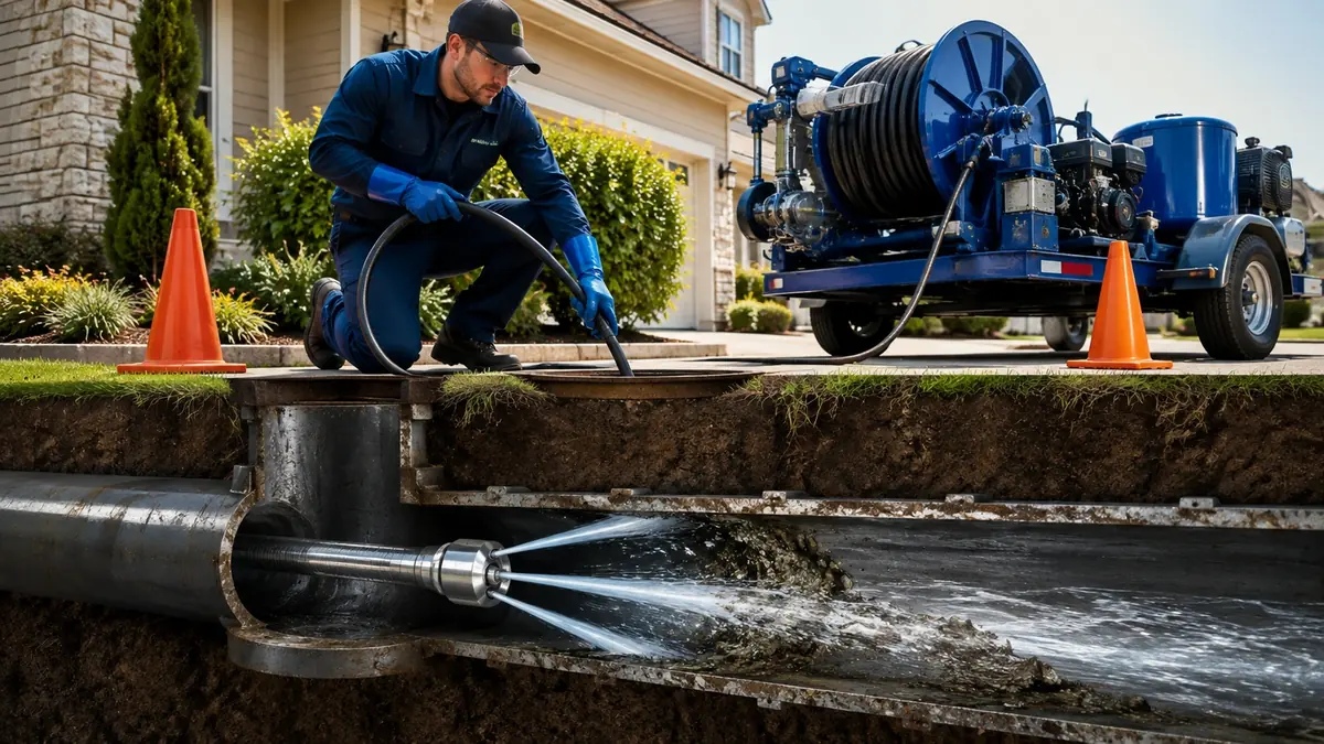 Main Sewer Line Hydro Jet Cleaning in Nipomo