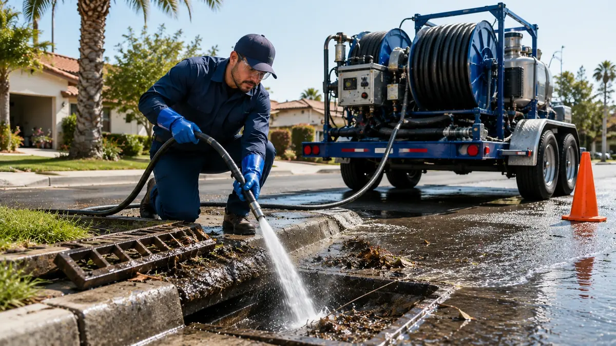 Storm Drain Hydro Jet Cleaning in Nipomo